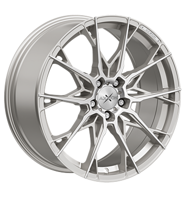 Axxion, X1, 8,5x19 ET35 5x112 72,6, silber hochglanzpoliert