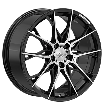Axxion, X1, 8,5x19 ET45 5x112 72,6, schwarz hochglanzpoliert