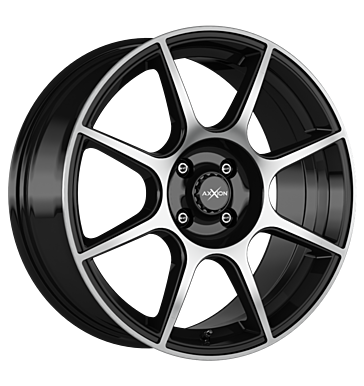 Axxion, X2, 6,5x16 ET38 4x100 63,4, schwarz hochglanzpoliert