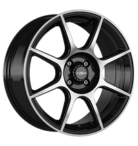 Axxion, X2, 6,5x16 ET25 4x108 72,6, schwarz hochglanzpoliert