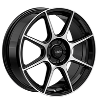 Axxion, X2, 7x17 ET37 5x100 63,4, schwarz hochglanzpoliert