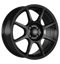 Axxion, X2, 7x17 ET25 4x108 72,6, schwarz glänzend lackiert